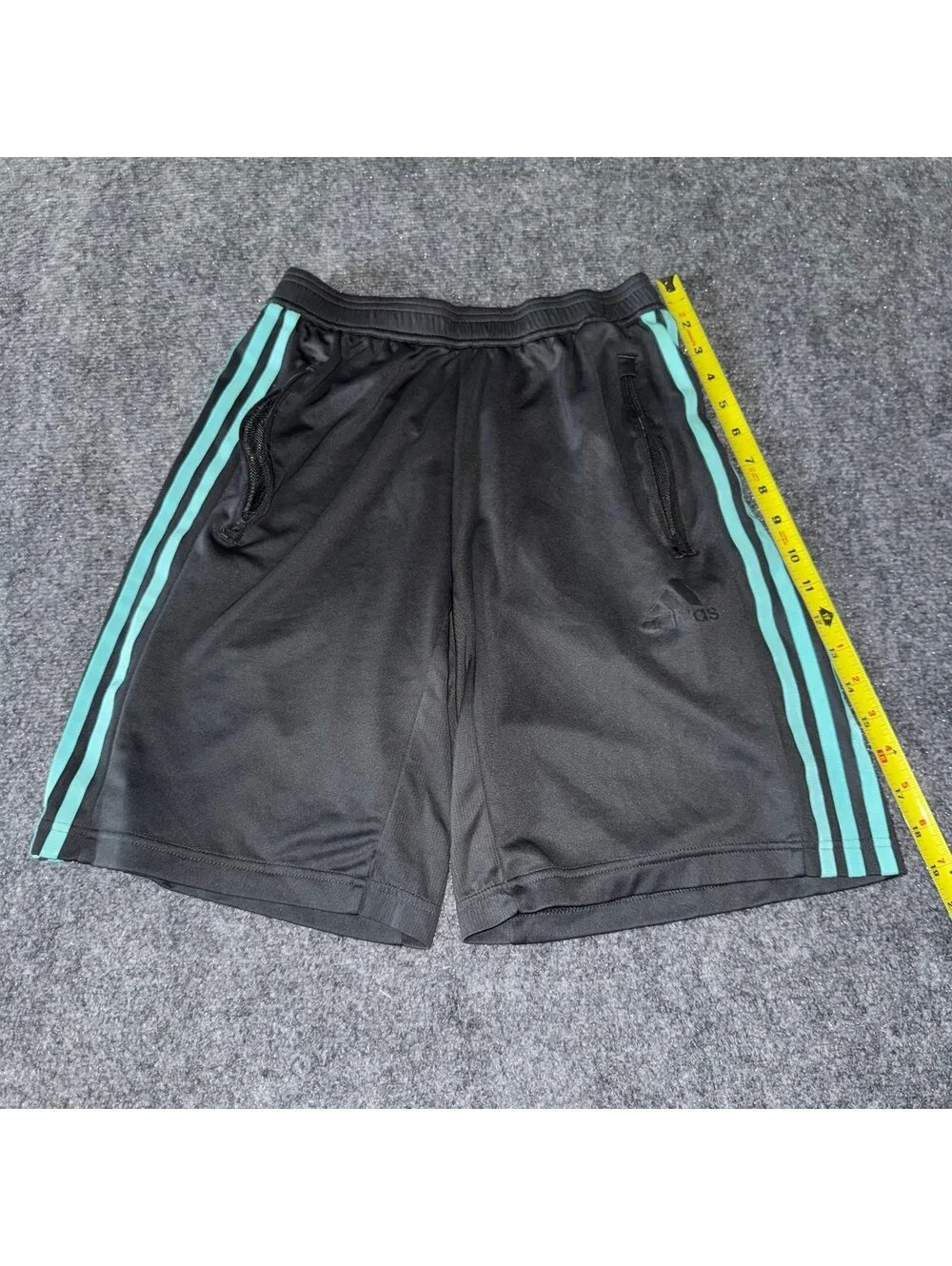 Adidas Teal Stripe Athletic Shorts Mens SM Vtg y2k 90s Rare